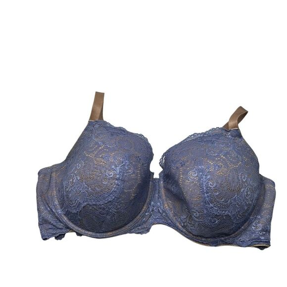 ThirdLove Blue Lace Balconette Bra 40F Lace - Picture 1 of 6